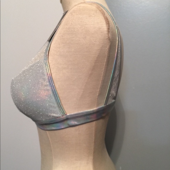 Cynthia Rowley Glinda Bralette Silver - Picture 3 of 4